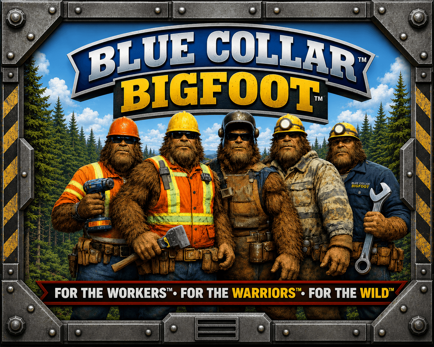 Blue Collar Bigfoot concept artwork
